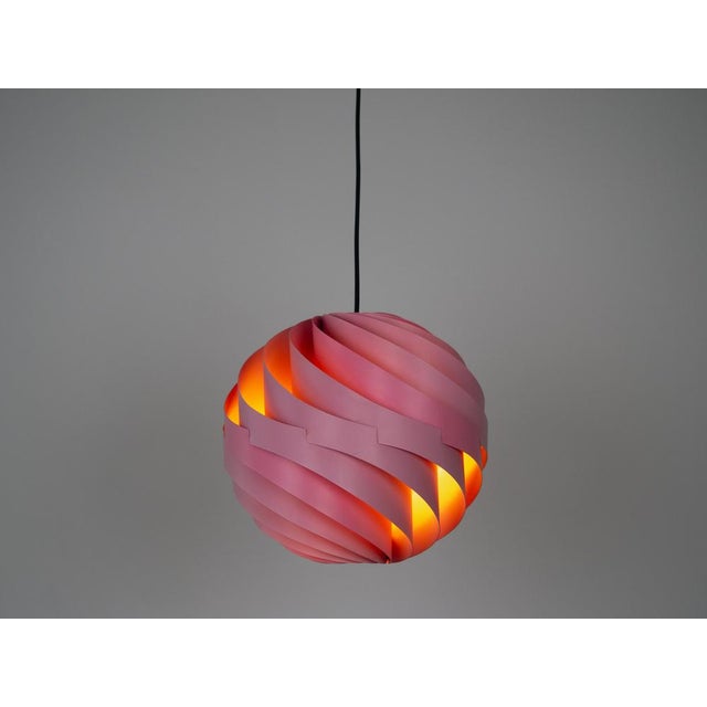 Vintage Danish Turbo Pendant Lamp by Louis Weisdorf for Lyfa, 1965 For Sale - Image 3 of 15