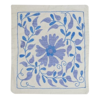 17"x19" Embroidered Cotton Cushion Cover. Handmade Pillowcase. New Toss Pillow For Sale