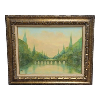 Fine 1960 Oil Painting For Sale