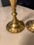 Brass Vintage Solid Brass Taper Candlesticks 9.25” Tall - 4” Scalloped Bases - Pair For Sale - Image 8 of 11