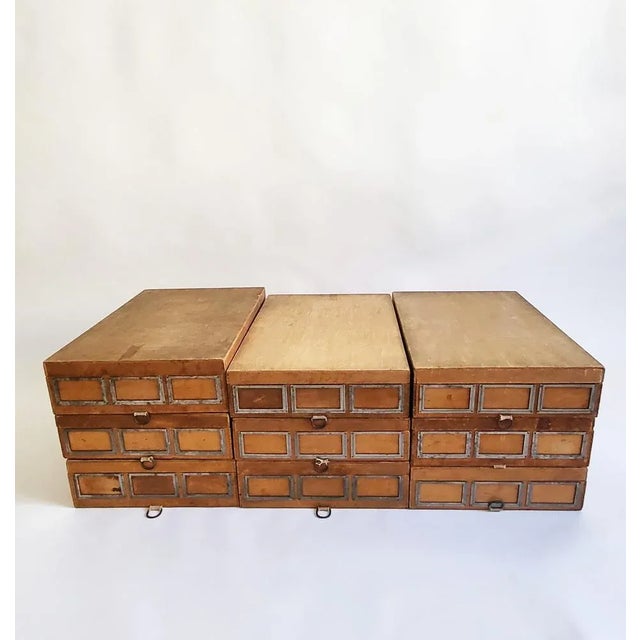 1920s Industrial Wooden Storage Box, 1920s For Sale - Image 5 of 18