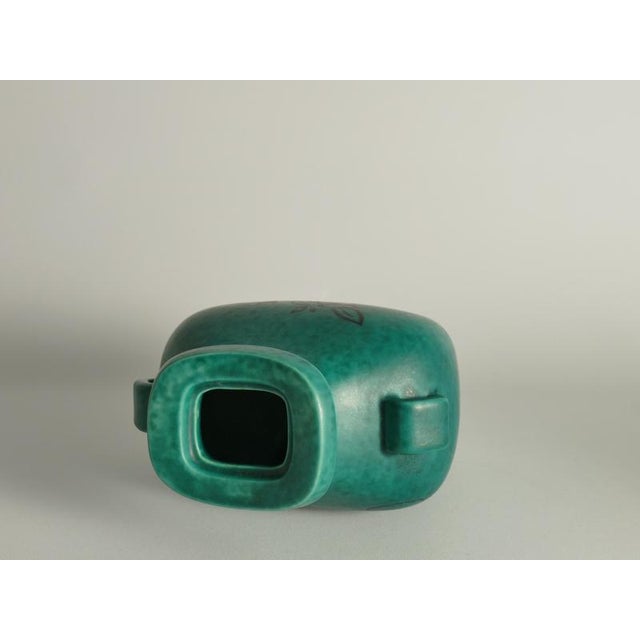 Art Deco Green Lidded Vase by Wilhelm Kåge for Gustavsberg, 1956 For Sale - Image 9 of 18