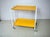 Wood Vintage Space Age Serving Trolley Table in Yellow, 1970s For Sale - Image 7 of 7