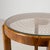Art Deco Side Table in Wallnut, Rattan and Glass, Poland, 1940s For Sale - Image 4 of 6