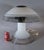 A large 1970s Italian Murano glass mushroom table lamp attributed to Roberto Pamio and Renato Toso for Leucos, featuring...