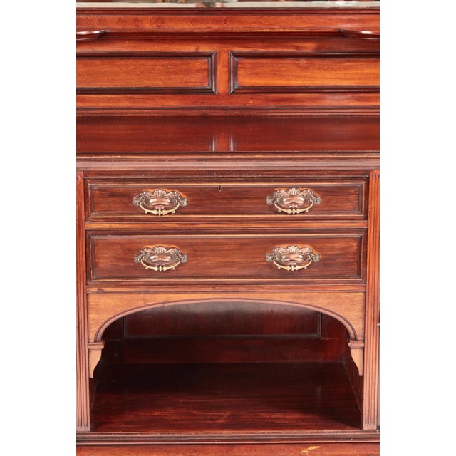 Antique Carved Mahogany Sideboard from Maple & Co. For Sale - Image 6 of 18