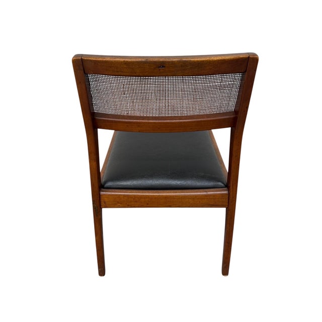 Wood Mid-Century Modern Jens Risom "Playboy" Walnut & Cane Dining Chairs - Set of 6 For Sale - Image 7 of 7