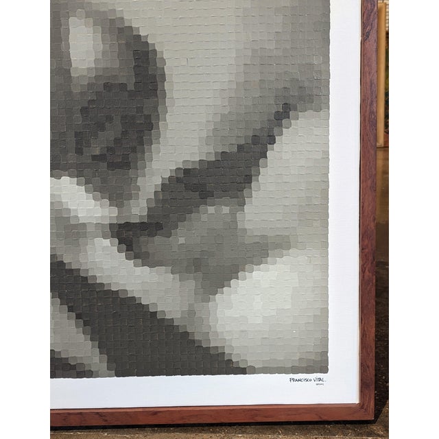 Francisco Vital "Tamara de Lempicka 'Young Lady with Gloves'" Contemporary Pixelated Painting, 2021 For Sale In Houston - Image 6 of 10