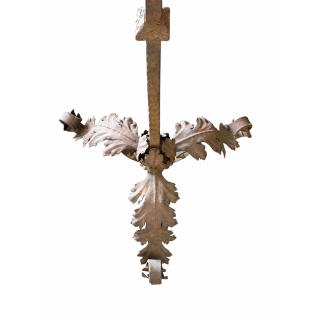 18th Century Style Wrought Iron Standing Candelabra With Bronze Bells For Sale In Phoenix - Image 6 of 6