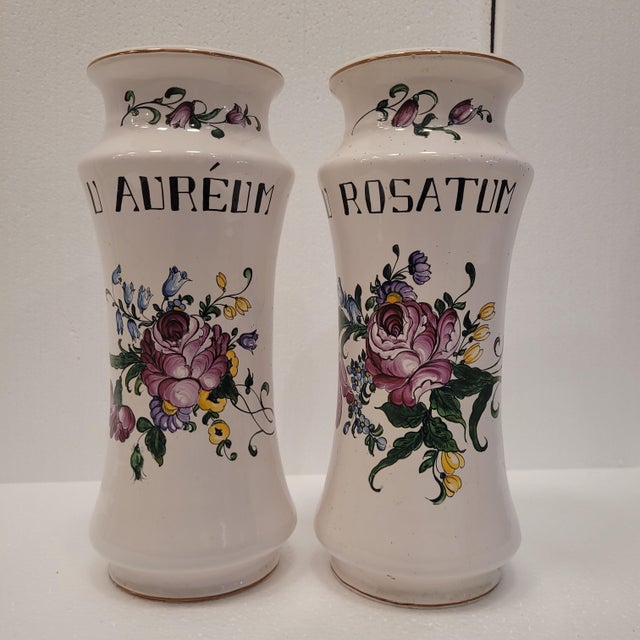 19th Century Albarelos, Strasburg Luneville Porcelain, France For Sale - Image 5 of 12