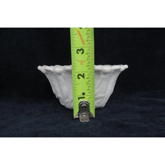 Indiana Wild Rose White Milk Glass Candlestick Holder Bowl For Sale In Miami - Image 6 of 9