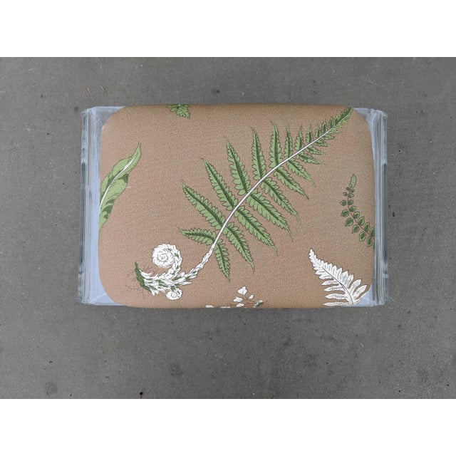 Transparent The House of Scalamandr�� Elsie De Wolfe Vintage Lucite Vanity Stool Bench For Sale - Image 8 of 12