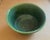 Rustic Vintage Green Glazed Ceramic Brush Bowl For Sale - Image 3 of 4