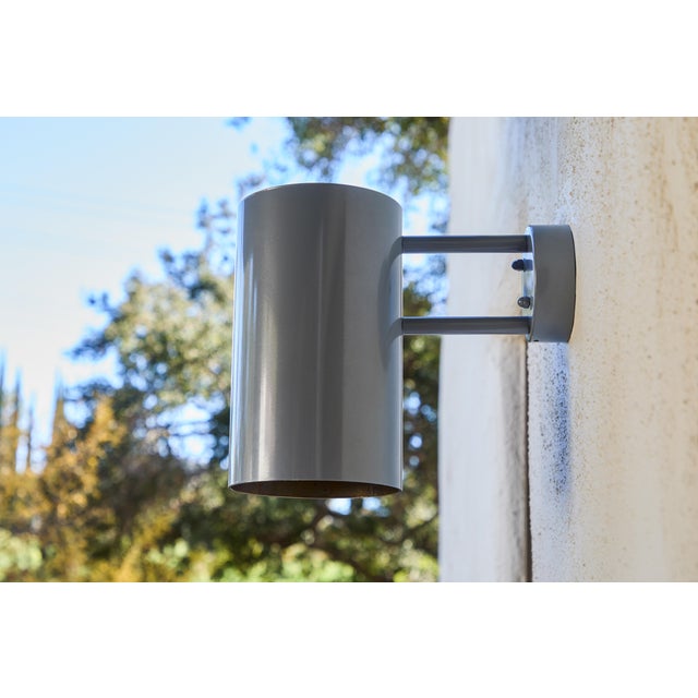 Not Yet Made - Made To Order Pair of Large Hans-Agne Jakobsson C627 'Rulle' Outdoor Sconces in Painted Silver For Sale - Image 5 of 11