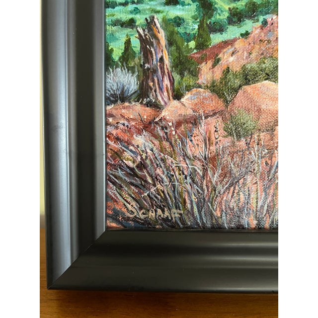 Red Rock Vista Origenal Oil Painting by Steve Schaaf For Sale In San Francisco - Image 6 of 9