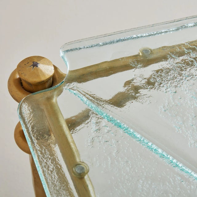 Bronze + Glass Top Rectangular Coffee Table by Lothar Klute, Germany 1970s For Sale - Image 11 of 11