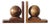 Mid-Century Modern Wooden Bookends, 1960s, Set of 2 For Sale
