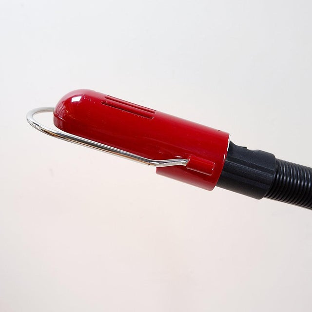 Space Age Floor Lamp with Dark Red Shade, 1970s For Sale - Image 3 of 16