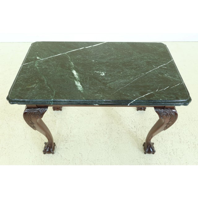 Approx: 30 Years Old Mahogany Fine Carved Details High Quality Construction 18 C. Design Chippendale Style Nicely Finished...