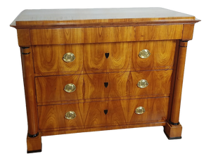 Biedermeier Chest of Drawers with Freestanding Columns, 1830