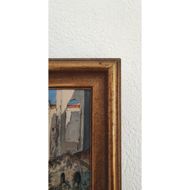 Ezelino Briante, Vicolo Di Capri, Oil on Canvas, 1960s, Framed For Sale - Image 8 of 11