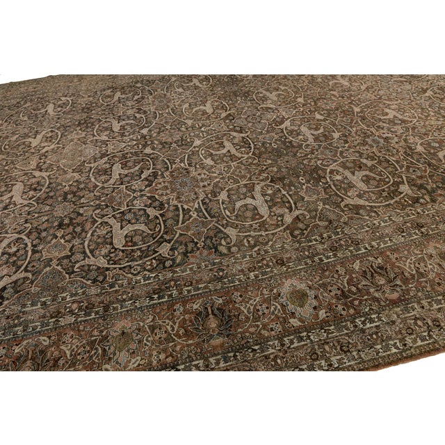 Antique Bakhtiari Rug With Intricate All-Over Scroll & Medallion Pattern For Sale - Image 12 of 12