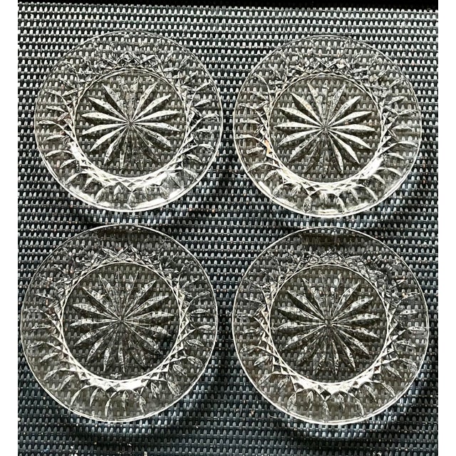 Waterford Lismore Crystal Plates Set of 4 Chairish