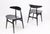 Black Lacquered Dining Chairs by Hans J Wegner for Carl Hansen & Søn, 1950s, Set of 8 For Sale - Image 6 of 12