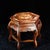 Vintage Chinese Rosewood Hexagonal Stool / Mother of Pearl Inlay Plant Stand For Sale In Los Angeles - Image 6 of 9