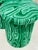 Mushroom Stools Upholstered in Faux Malachite Fabric For Sale - Image 4 of 7
