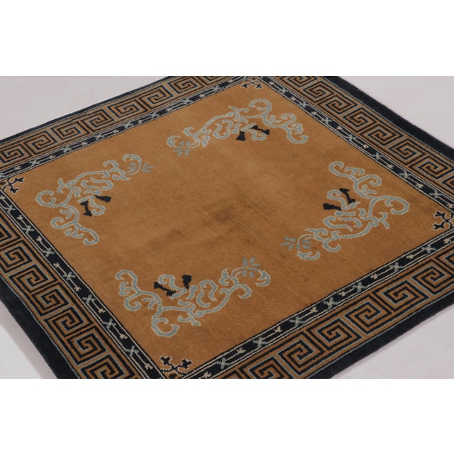 Hand-knotted in high-quality wool, this 4x4 square rug by Rug & Kilim is directly inspired by the rich history of antique...