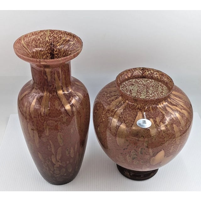 Bring elegant Italian art glass style to your collection with this **Vintage Mid-Century Modern (MCM) Azzurra Maestri...