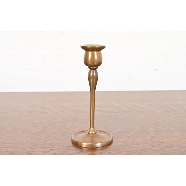 Tiffany Studios New York Bronze Candlestick, Circa 1910 For Sale - Image 12 of 12