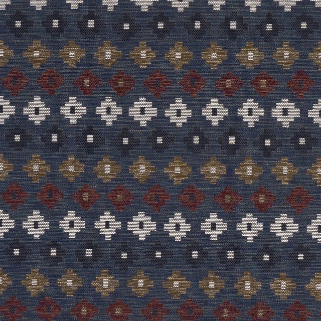 Contemporary Sample - Schumacher Ayumi Performance Fabric in Denim For Sale - Image 3 of 6