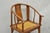 Wood Antique Chinese Elm Hardwood Horseshoe Oriental Huanghuali Lounge Arm Chair For Sale - Image 7 of 16
