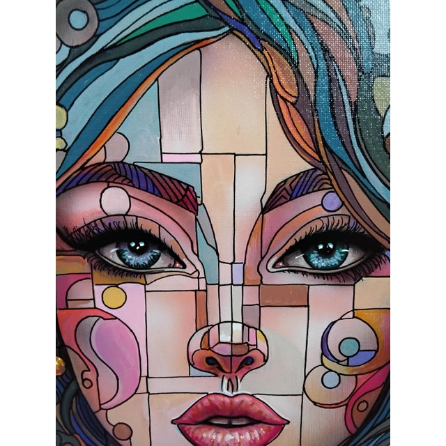 Figurative "Stylized Woman," by Ricardo Maya For Sale - Image 3 of 10