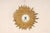 Mid 20th Century Spanish Gold Sunburst Wall Clock For Sale - Image 9 of 9