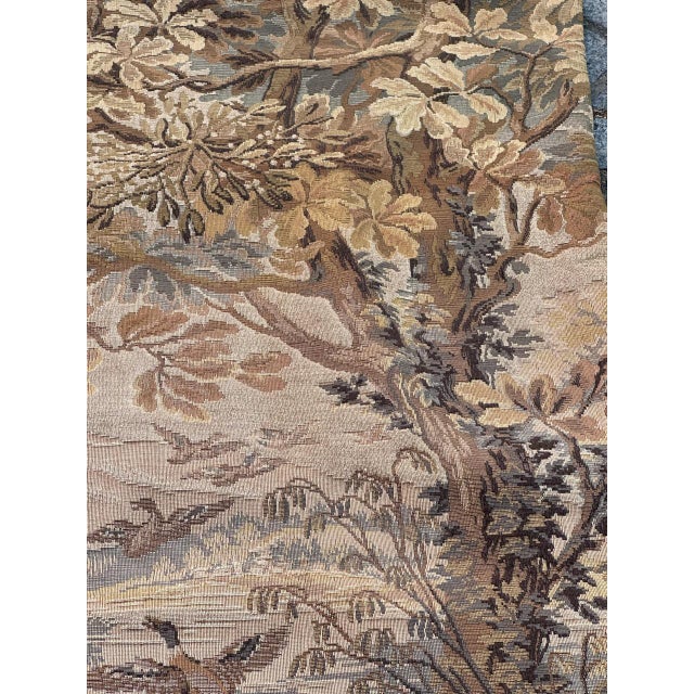 1970s Vintage French Aubusson Style Jacquard Tapestry, 1970s For Sale - Image 5 of 18