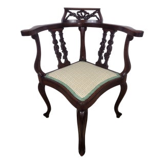 Edwardian Corner Chair, 1910 For Sale