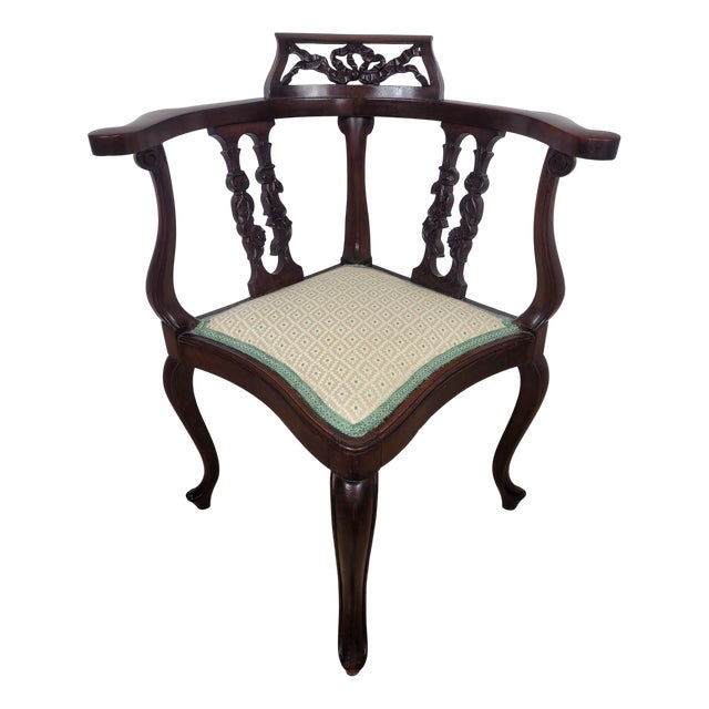 Edwardian Corner Chair, 1910 For Sale