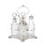 Silver Oil and Vinegar Set in a Shell, Set of 5 For Sale - Image 8 of 8