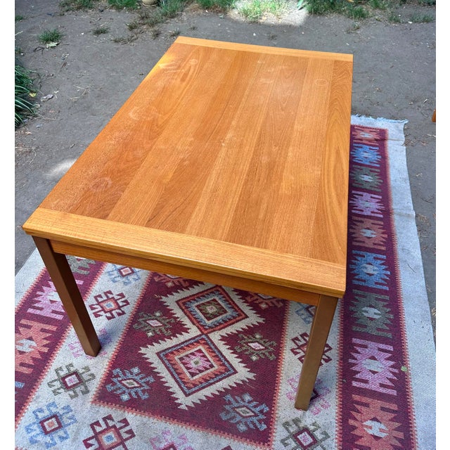 FM Mobler 1950s 93" Danish Extendable Dining Table With Self-Storing Leaves by Møbler For Sale - Image 4 of 5