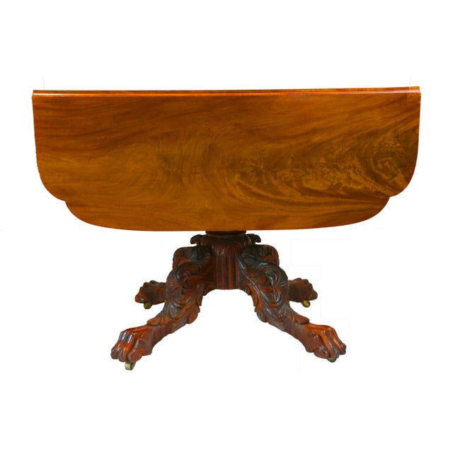 Late 19th Century Antique American Mahogany Pembroke Table For Sale - Image 4 of 7