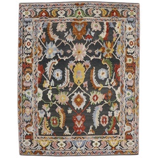 Geometric Modern and Contemporary High-Low Area Rug - 10′9″ × 13′8″ For Sale