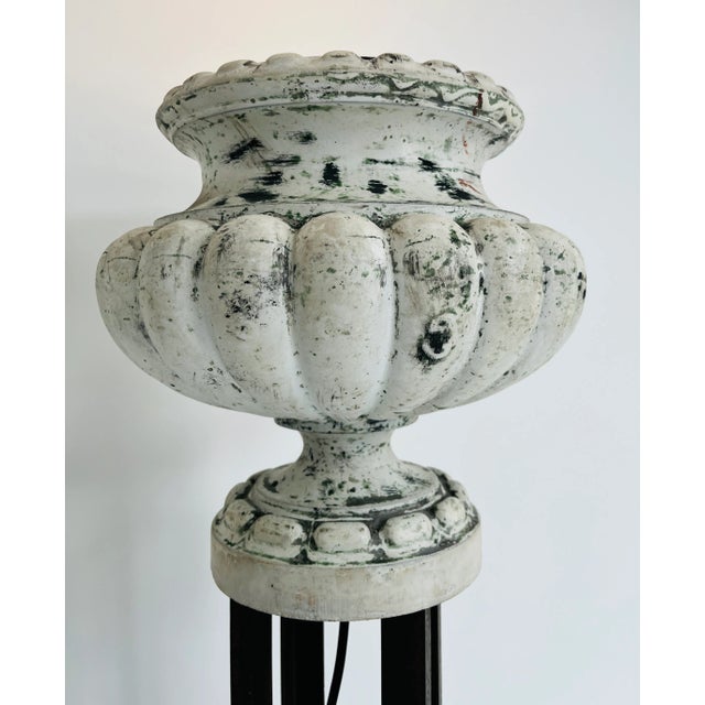 1920s 1920s Pair of Cast Iron Vase Floor Lamps For Sale - Image 5 of 15