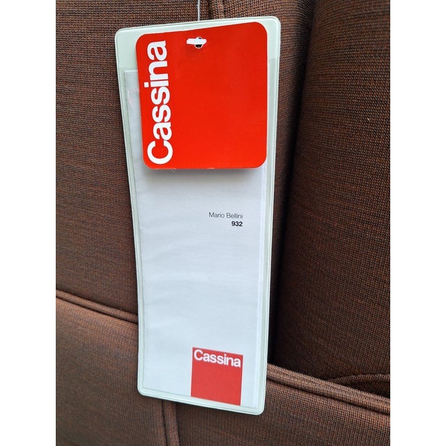 Orange Model 932 MB1 Quartet Armchair in Orange Fabric by Mario Bellini for Cassina, 2010s For Sale - Image 8 of 10