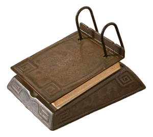 Tiffany Studios New York Zodiac Bronze Perpetual Desk Calendar, Circa 1910