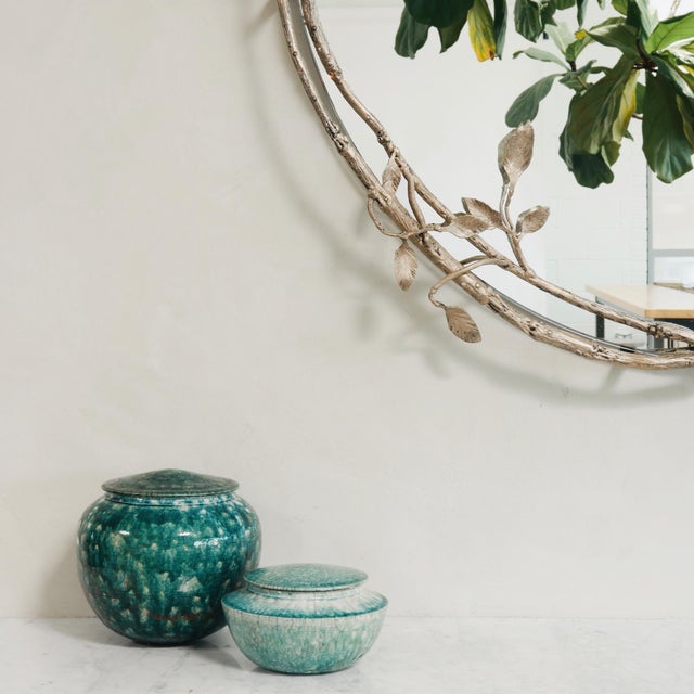 Warm Black Lennox Vine and Leaf Wall Mirror For Sale - Image 9 of 12