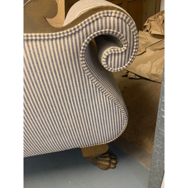 Liberace Estate American Classical Style Carved Giltwood Settee Loveseat For Sale In Los Angeles - Image 6 of 12