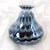 Contemporary 1980s Black White and Gray Art Glass Perfume Bottle For Sale - Image 3 of 5